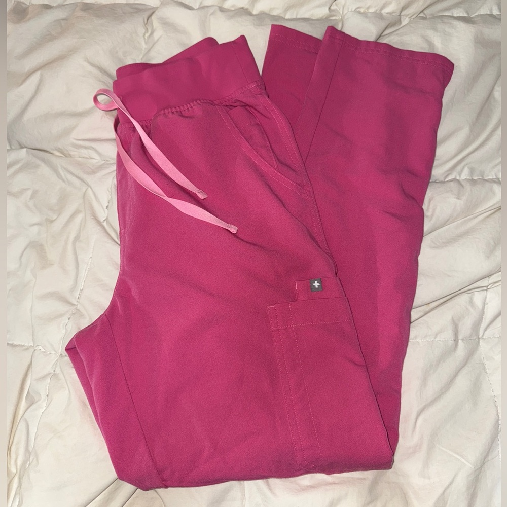 Figs F’ing pink HW Yola Scrub pants